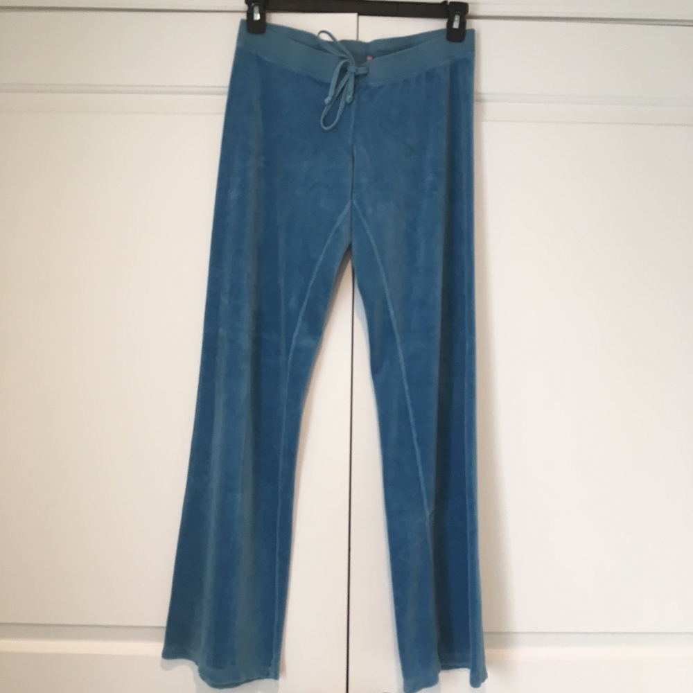 Juicy Couture Light Blue Velour Pants size M